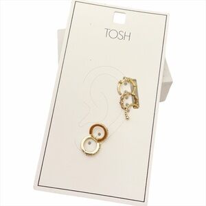 TOSH Gold Hoops & Huggies Earring Set